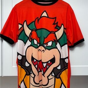 Super Nintendo World Bowser Shirt Size L Universal Studios Hollywood